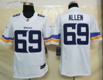 Nike Vikings -69 Jared Allen White Stitched NFL Limited Jersey