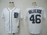 Detroit Tigers -46 Jose Valverde White Cool Base Stitched MLB Jersey