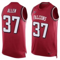 Nike Atlanta Falcons 37 Ricardo Allen Red Team Color Stitched NFL Limited Tank Top Jersey