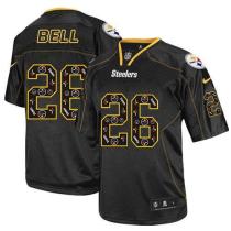 Nike Pittsburgh Steelers #26 Le'Veon Bell New Lights Out Black Men's Stitched NFL Elite Jersey