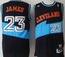 Cleveland Cavaliers -23 LeBron James Black ABA Hardwood Classic Stitched NBA Jersey