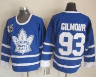 Toronto Maple Leafs -93 Doug Gilmour Blue 75th CCM Throwback Stitched NHL Jersey