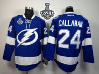 Tampa Bay Lightning -24 Ryan Callahan Blue 2015 Stanley Cup Stitched NHL Jersey
