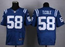 Nike Indianapolis Colts #58 Trent Cole Royal Blue Team Color Men's Stitched NFL Elite Jersey