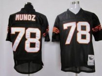 Mitchell And Ness Bengals -78 Anthony Munoz Black Throwback Stitched NFL Jersey