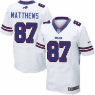 Nike Bills -87 Jordan Matthews White Stitched NFL New Elite Jersey