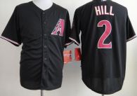 Arizona Diamondbacks #2 Aaron Hill Black Cool Base Stitched MLB Jersey