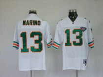 Mitchell and Ness Dolphins Dan Marino -13 White Stitched 75TH Anniversary NFL Jersey