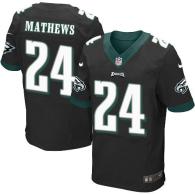 Nike Philadelphia Eagles #24 Ryan Mathews Black Alternate Men's Stitched NFL New Elite Jersey