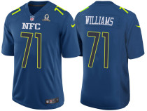 2017 PRO BOWL NFC TRENT WILLIAMS BLUE GAME JERSEY