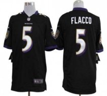 Nike Ravens -5 Joe Flacco Black Alternate Stitched NFL Game Jersey