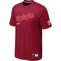 MLB Washington Nationals Red Nike Short Sleeve Practice T-Shirt