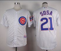 Chicago Cubs -21 Sammy Sosa White Home Cool Base Stitched MLB Jersey