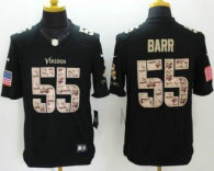Nike Minnesota Vikings -55 Anthony Barr Black Stitched NFL Limited Salute to Service Jersey