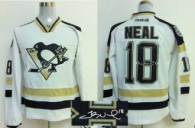 NHL Pittsburgh Penguins -18 James Neal White 2014 Stadium Series Autographed Stitched Jersey