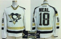 NHL Pittsburgh Penguins -18 James Neal White 2014 Stadium Series Autographed Stitched Jersey