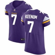 Minnesota Vikings -7 Case Keenum Purple Team Color Nike NFL Vapor Untouchable Elite Jersey