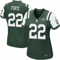 Women Nike Jets -22 Matt Forte Green Team Color Stitched NFL Elite Jersey