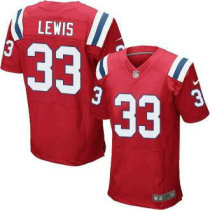 Nike New England Patriots -33 Dion Lewis Red Alternate Stitched NFL Elite Jersey