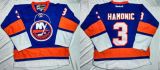 New York Islanders -3 Travis Hamonic Baby Blue Home Stitched NHL Jersey