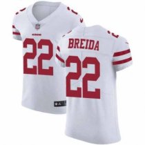 Nike 49ers -22 Matt Breida White Stitched NFL Vapor Untouchable Elite Jersey