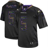 Nike Ravens -5 Joe Flacco Black Men's Stitched NFL Elite Camo Fashion Jersey