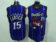 Toronto Raptors -15 Vince Carter Blue Swingman Stitched NBA Jersey