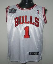 Chicago Bulls -1 Derrick Rose White With 20TH Stitched NBA Jersey