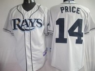 Tampa Bay Rays #14 David Price Grey Cool Base Stitched MLB Jersey