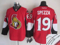 Autographed Ottawa Senators -19 Jason Spezza Stitched Red NHL Jersey