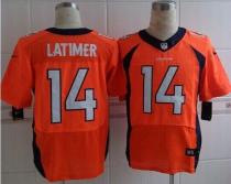 Nike Denver Broncos #14 Cody Latimer Orange Team Color Men's Stitched NFL New Elite Jersey