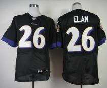 Nike Ravens -26 Matt Elam Black Alternate Men's Stitched NFL New Elite Jersey