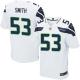 Nike Seattle Seahawks #53 Malcolm Smith White Men‘s Stitched NFL Elite Jersey