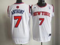 New York Knicks -7 Carmelo Anthony White Home New 2012-13 Season Stitched NBA Jersey
