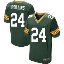 Nike Green Bay Packers #24 Quinten Rollins Green Team Color Men's Stitched NFL Elite Jersey