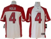 Nike Cardinals -4 Kevin Kolb White Men's Stitched NFL Limited Jersey