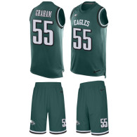 Eagles -55 Brandon Graham Midnight Green Team Color Stitched NFL Limited Tank Top Suit Jersey