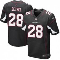 Nike Arizona Cardinals -28 Bethel Jersey Black Elite Alternate Jersey