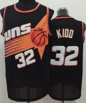 Phoenix Suns -32 Jason Kidd Black Throwback Stitched NBA Jersey