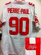 Nike New York Giants #90 Jason Pierre-Paul White Men's Stitched NFL Elite Autographed Jersey