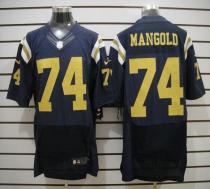 Nike New York Jets -74 Nick Mangold Navy Blue Alternate Men's Stitched NFL Elite Jersey