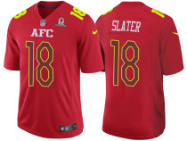 2017 PRO BOWL AFC MATTHEW SLATER RED GAME JERSEY