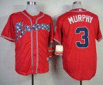 Atlanta Braves #3 Dale Murphy Red Cool Base Stitched MLB Jersey