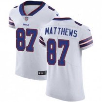 Nike Bills -87 Jordan Matthews White Stitched NFL Vapor Untouchable Elite Jersey