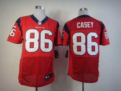 Nike Houston Texans #86 James Casey Red Alternate Men's Stitched NFL Elite Jersey