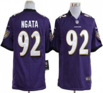 Nike Ravens -92 Haloti Ngata Purple Team Color Men Stitched NFL Game Jersey