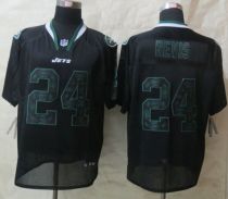 Nike New York Jets -24 Darrelle Revis New Lights Out Black Men's Stitched NFL Elite Jersey