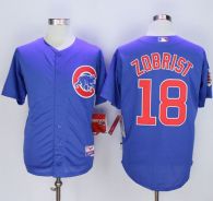 Chicago Cubs -18 Ben Zobrist Blue Alternate Cool Base Stitched MLB Jersey