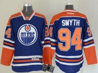 Edmonton Oilers -94 Ryan Smyth Ligtht Blue Stitched NHL Jersey