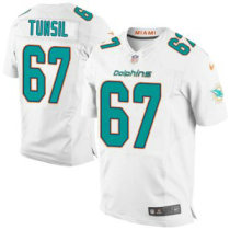 Nike Dolphins -67 Laremy Tunsil White Stitched NFL New Elite Jersey